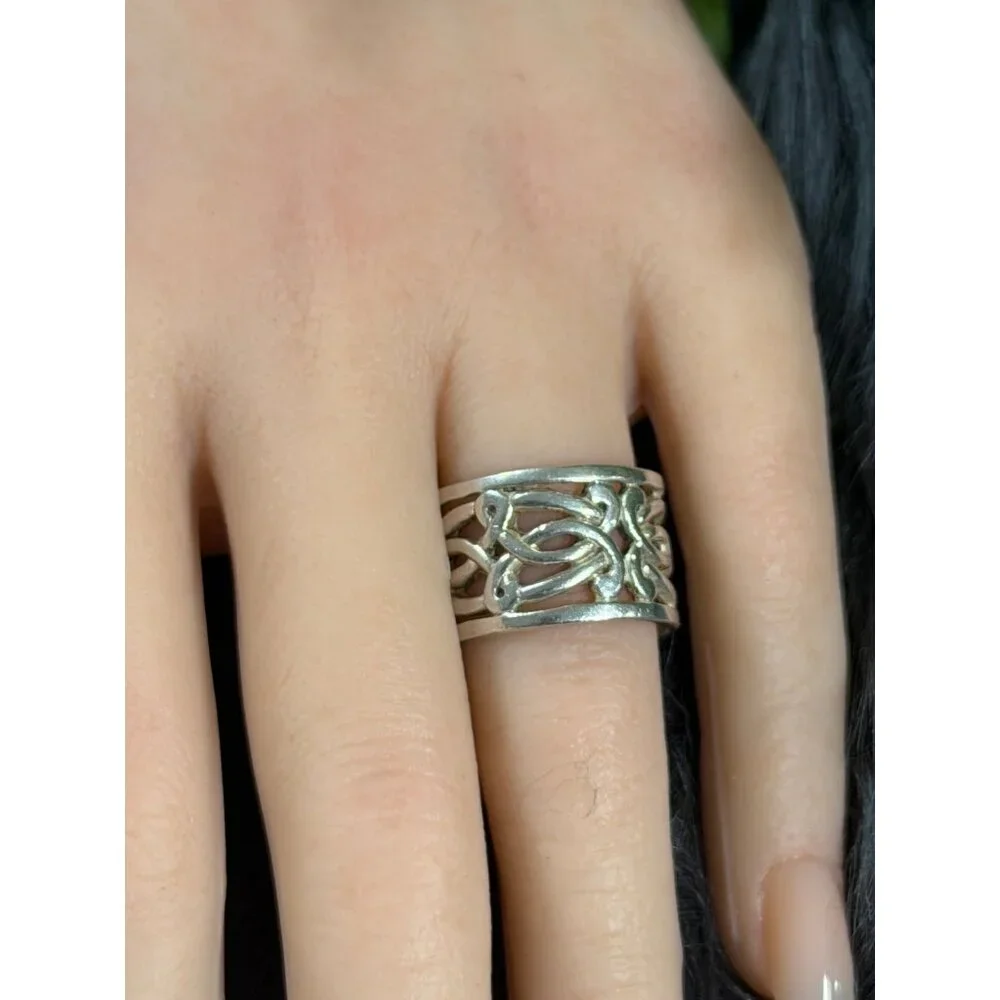 925 Wide Cut-Out Band‎ Ring